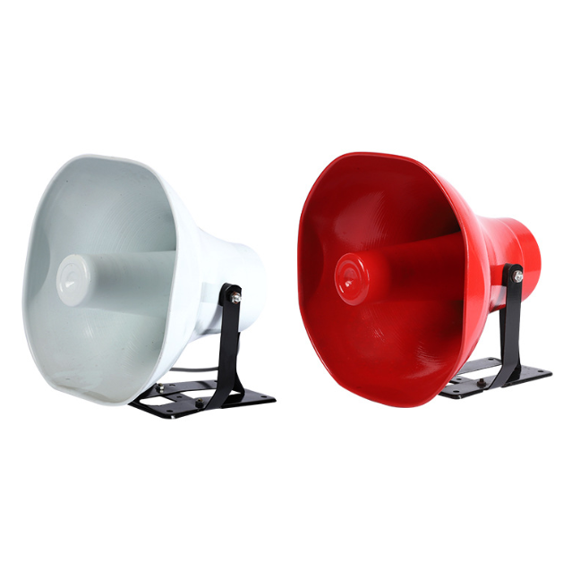 GEPOW Compact PA Horn Speaker, 50W, Indoor/Outdoor Megaphone, Aluminum Shell, Constant Voltage