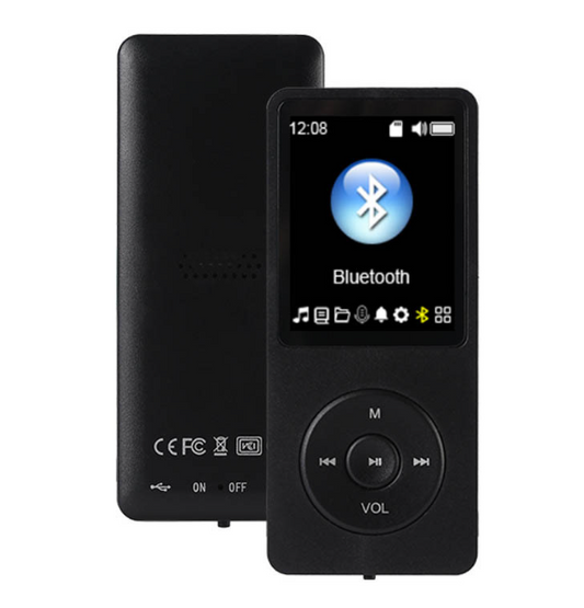 GEPOW Portable MP3 Player with Bluetooth 5.3, 8GB Music Player with FM, Voice Recorder, Video Playback